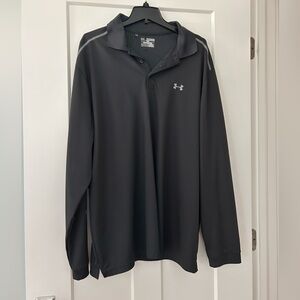 Under Armour Men's Dark Black Golf Shirt